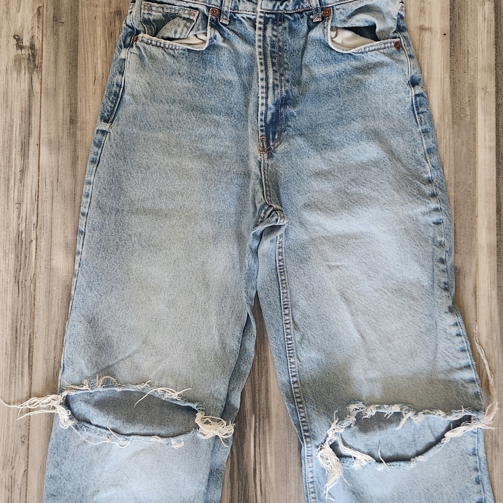 Zara High Rise Women Jeans - Light Blue - Picture 3 of 7